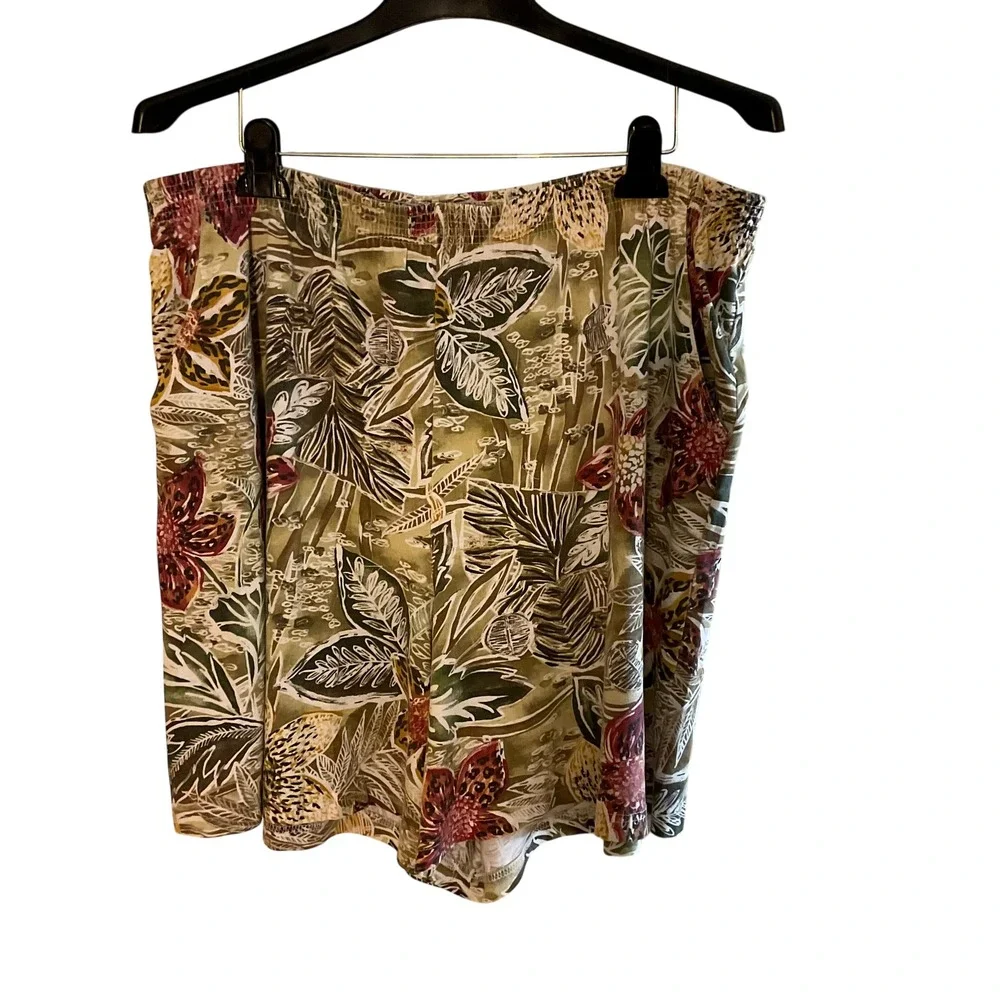 YS Studio Women's Floral Print Top Shorts Set Made in USA 2X - Picture 8 of 13